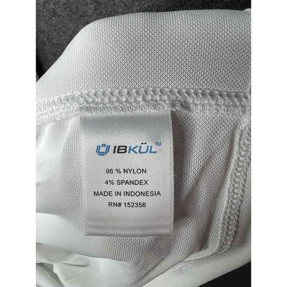 Ibkul Men's Long Sleeve White Shirt Size XL UPF 50 Polo - Picture 14 of 15